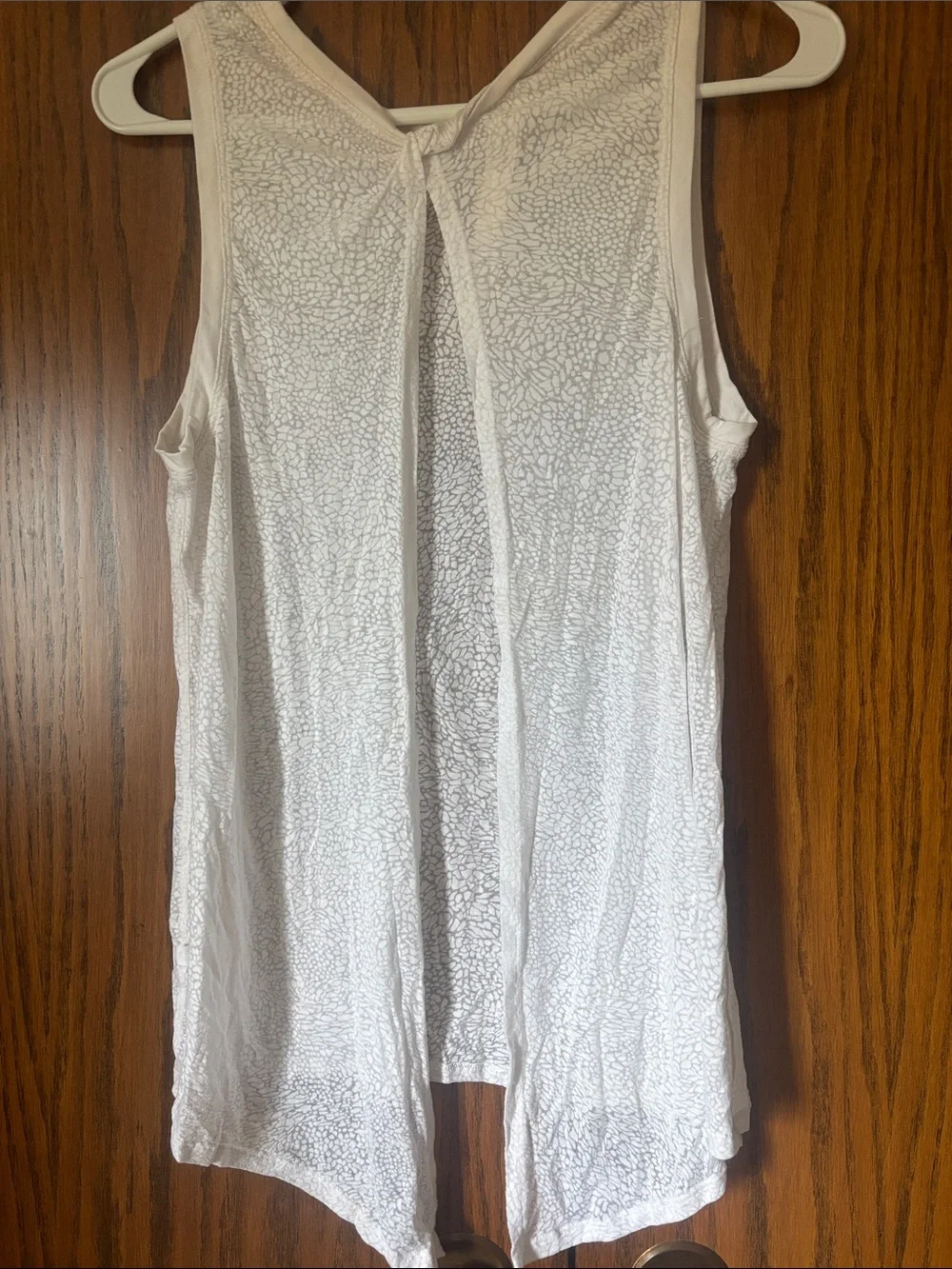 lululemon athletica White Textured Sleeveless Tank